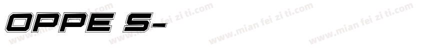 oppe s字体转换